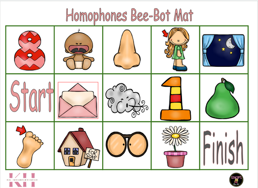 Homophones Bee-Bot-Mat