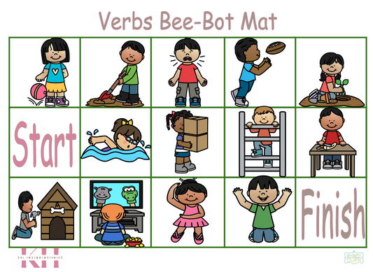 Verbs Bee-Bot Mat