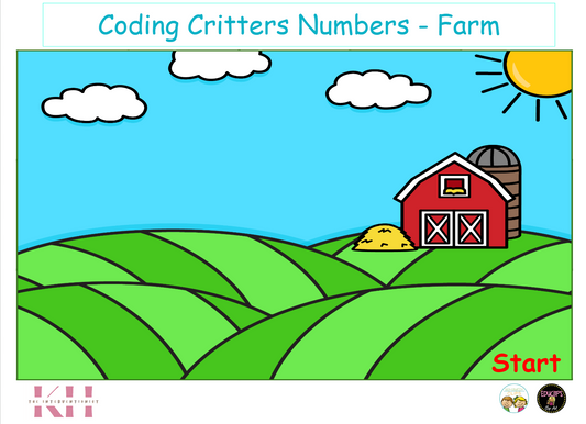 Coding Critter Numbers - Farm