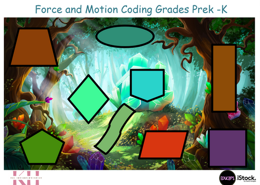 Force and Motion Coding Go Pet Mat Prek - 1st