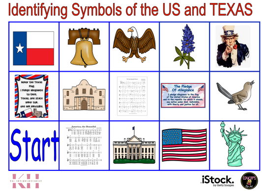 Identifying Symbols of the US and Texas