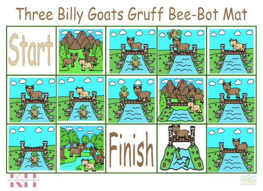 Three Billy Goats Gruff Bee-Bot Mat