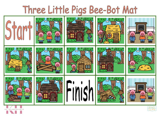Three Little Pigs Bee-Bot Mat