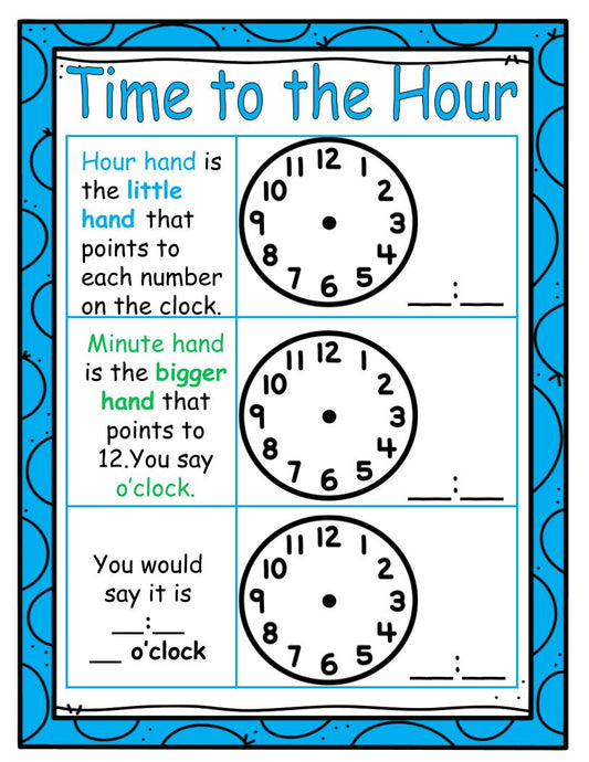 Time to the Hour Workable Chart