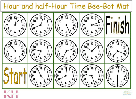 Time to the Minute Bee-Bot Mat