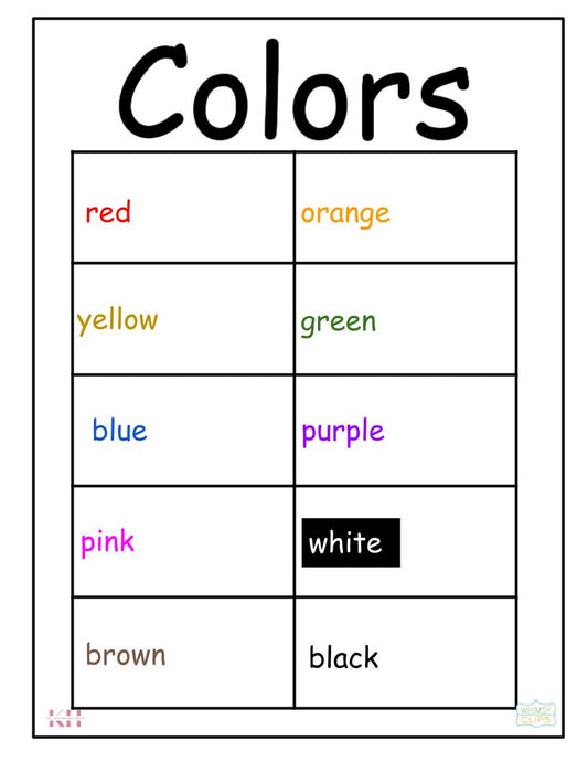 Colors Workable Chart