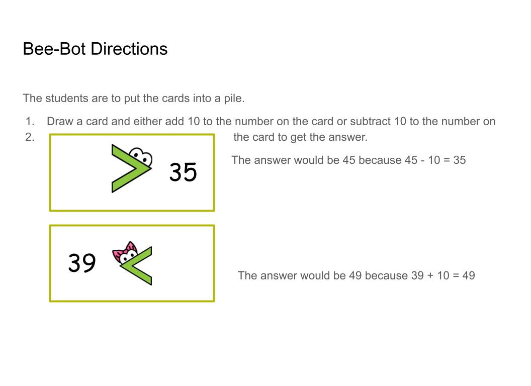 Greater or Less Than 50 Bee-Bot Mat