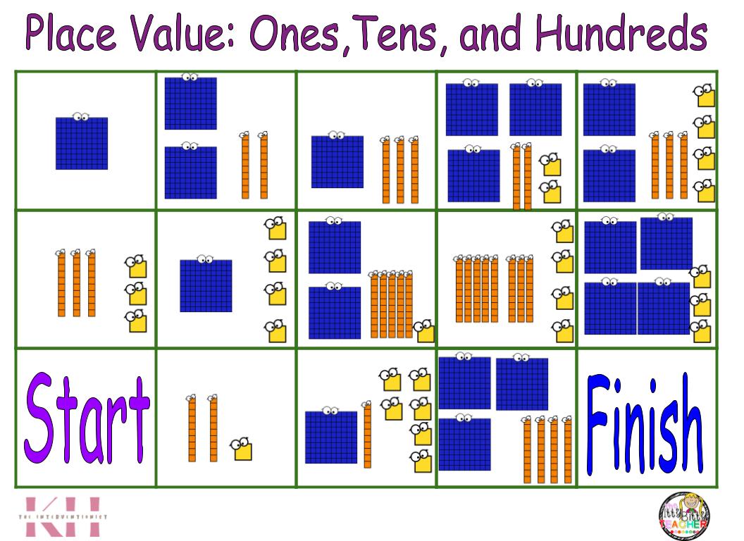 Place Value: Ones, Tens, and Hundreds Bee-Bot Mat