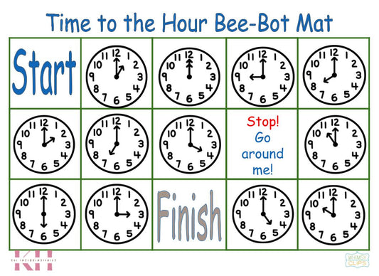 Time to the Hour Bee-Bot Mat