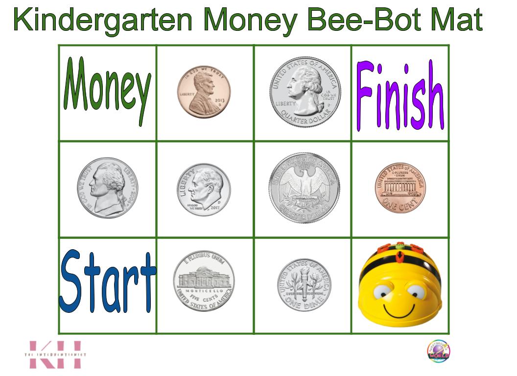 Kindergarten Money Bee-Bot mat