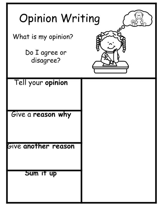 Opinion Writing Workable Chart